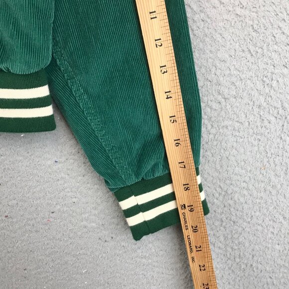 BDG Delia Corduroy Embroidered Varsity Jacket SZ XS Green - Picture 10 of 12